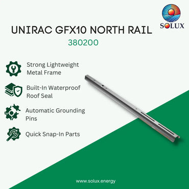 Unirac GFX10 North Rail (Sold Individually, Pkg Qty 1)