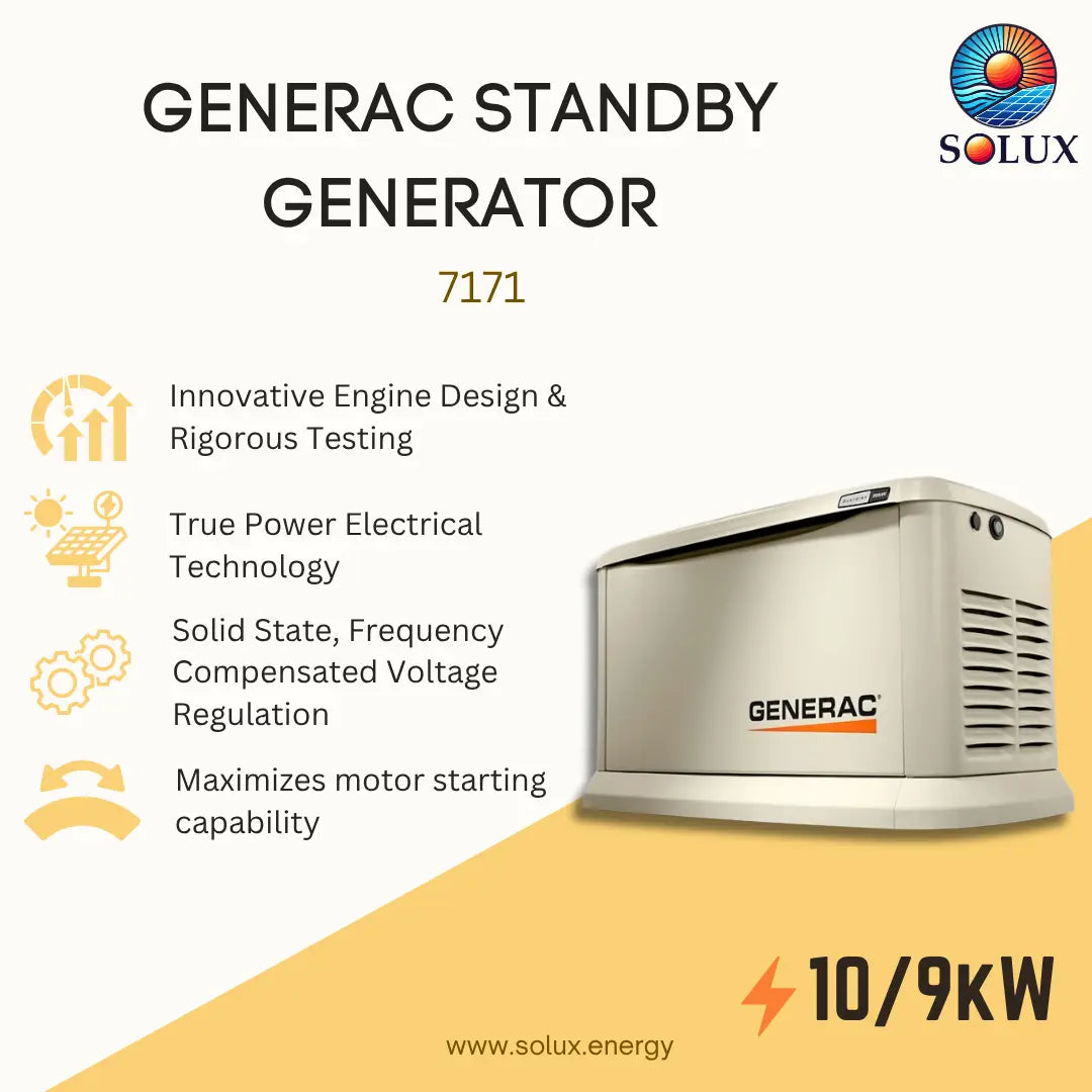 Generac 7171 10/9 kW Residential Standby Generator, Aluminum Enclosure