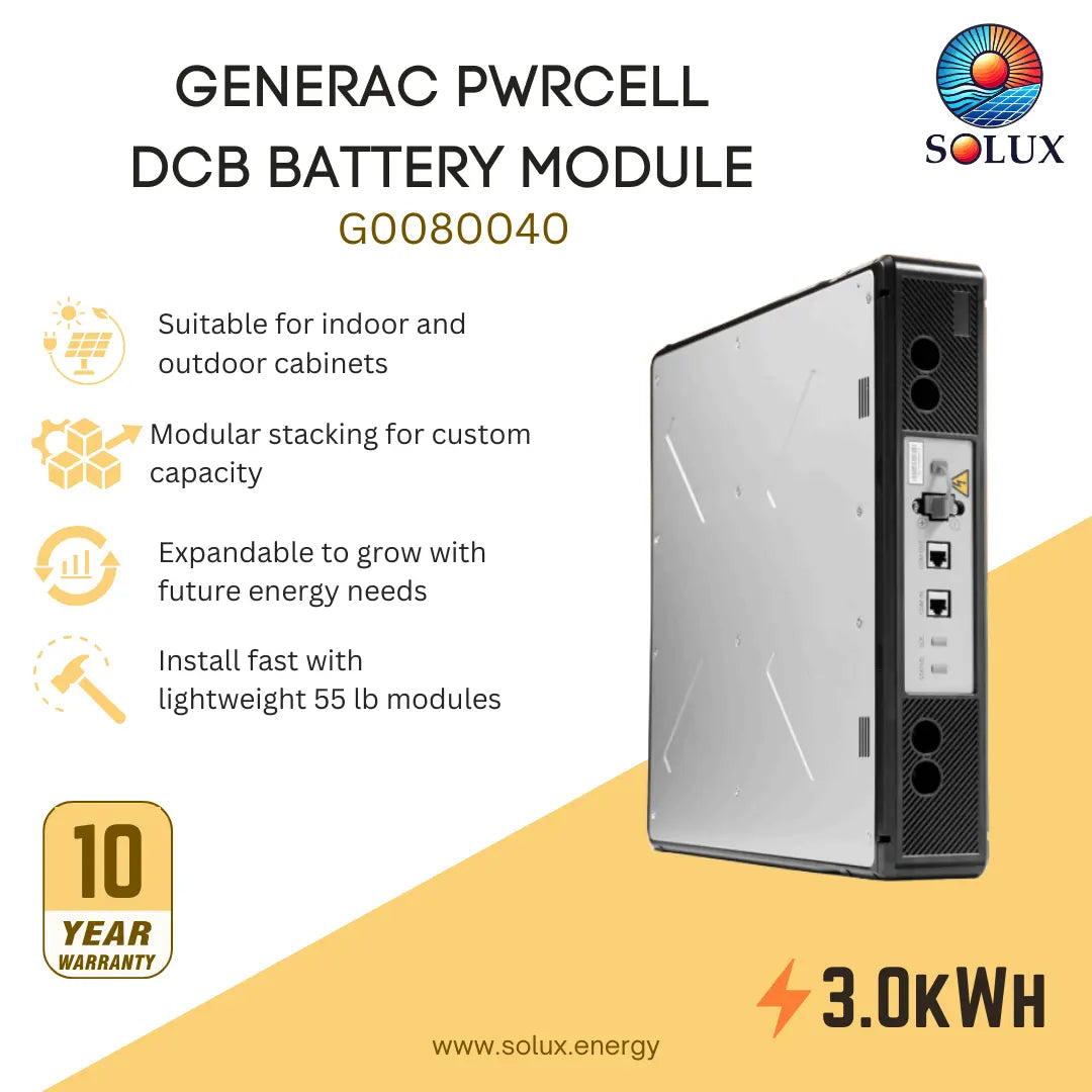 Generac G0080040 PWRcell DCB Battery 3kWh Module