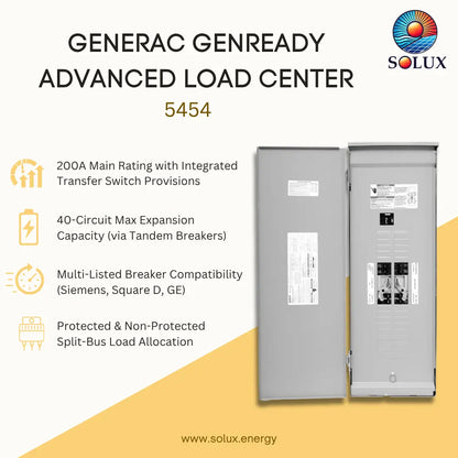 Generac 5454 GenReady Advanced Load Center NEMA 3R