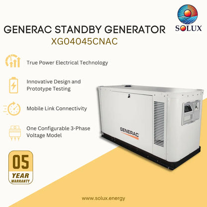 Generac XG04045CNAC 40kW 120/208 3P Standby Generator