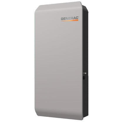 Gray rectangular device with 'Generac' branding on a white background