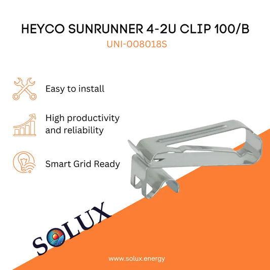 This is an image of Heyco Sunrunner Clips 4-2U 100/B