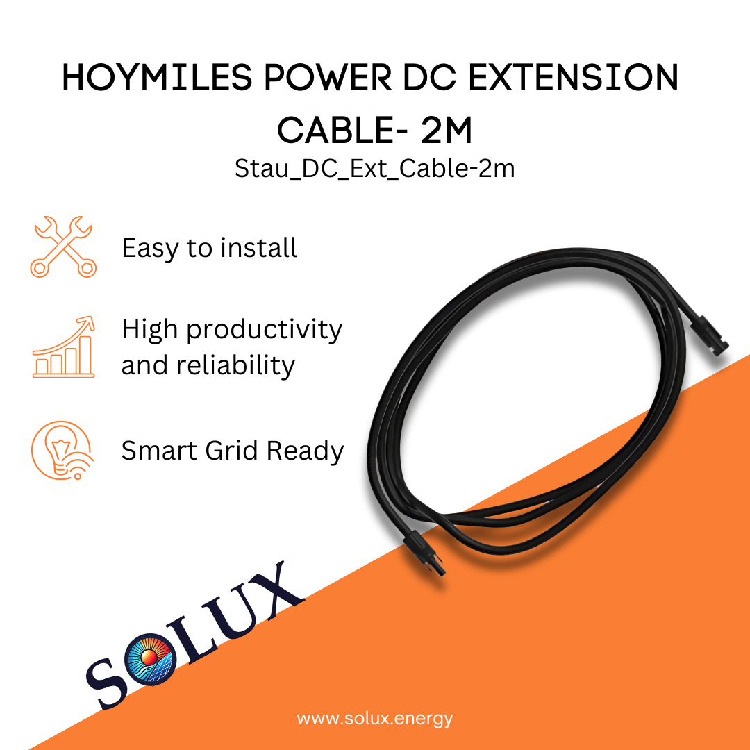 This is an image of Hoymiles Power DC Extension Cable Cord-2m Accessory for Microinverters