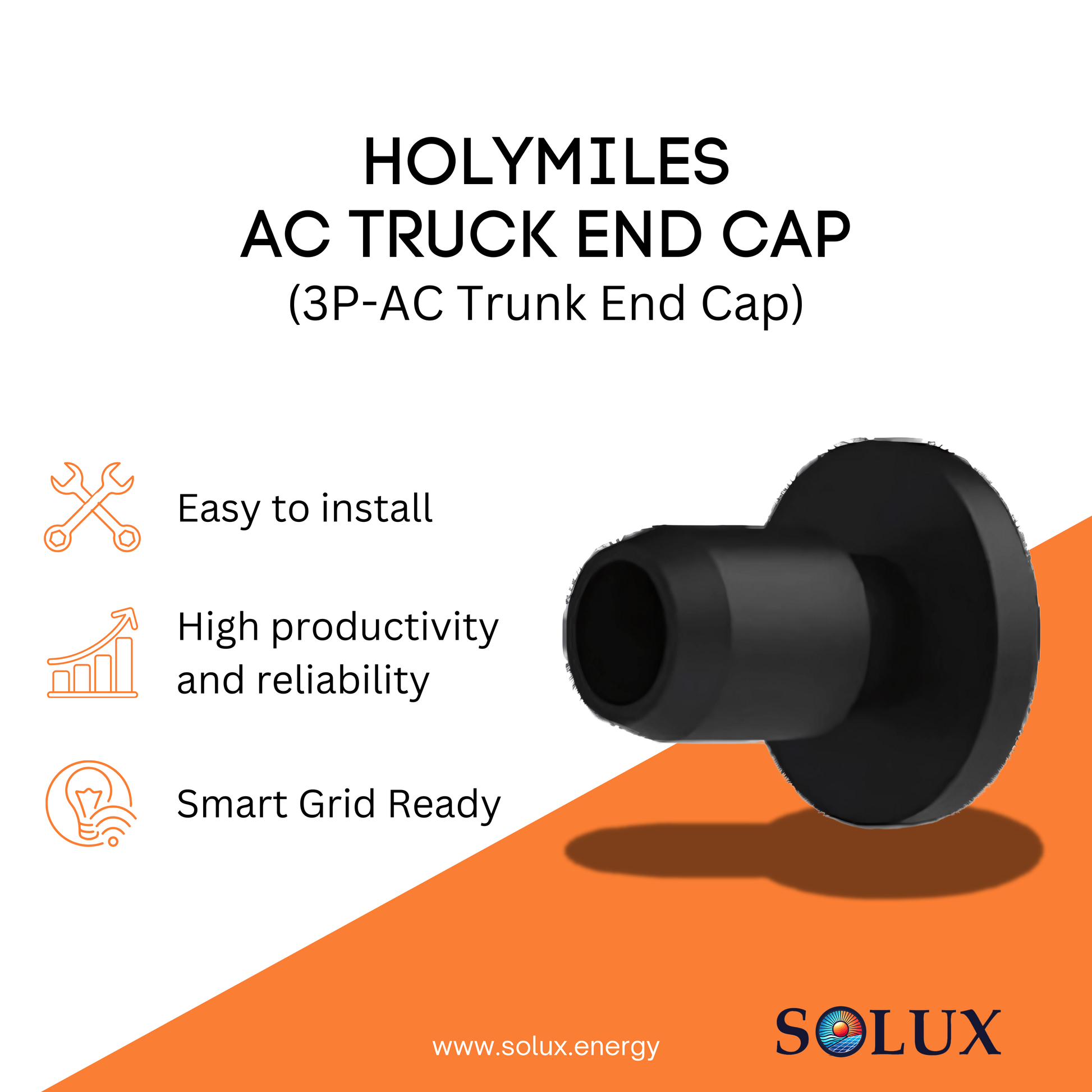 Hoymiles AC Trunk End Cap for sealing unused AC cable ports.