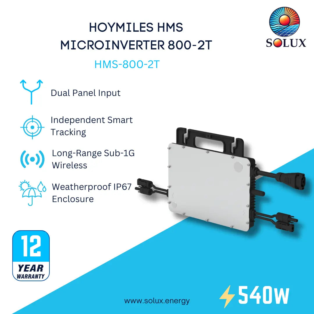 This is an image of Hoymiles HMS 800-2T Microinverter