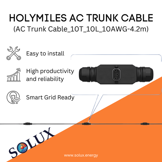 This is an image of Hoymiles AC Trunk Cable (10 AWG, 4.2 Meter)