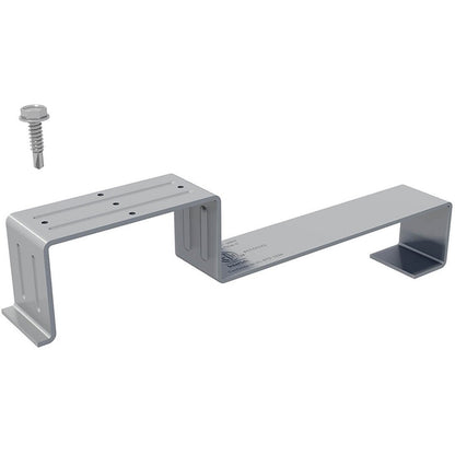 Ironridge Tile Conduit Mount, Mill (Priced as each)