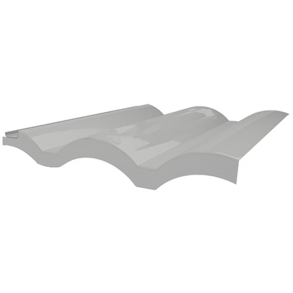 Ironridge Tile Replacement Flashing, W-Tile, Mill (Priced as each)