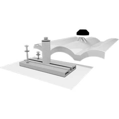 Ironridge Tile Replacement, Base Mount, Mill (Priced as each)