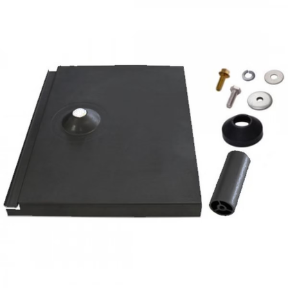 Ironridge Tile Replacement, Flat Tile, 3-1/4" Post, Black (Priced as each)