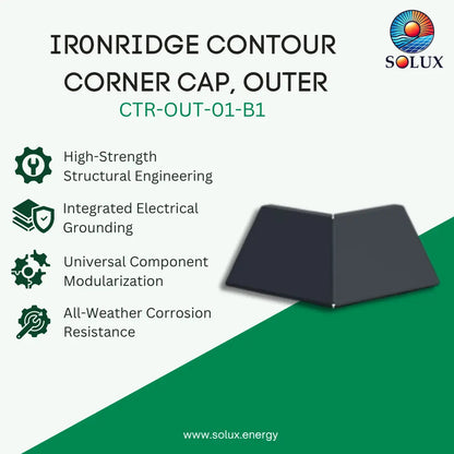 IronRidge Contour Corner Cap, Outer