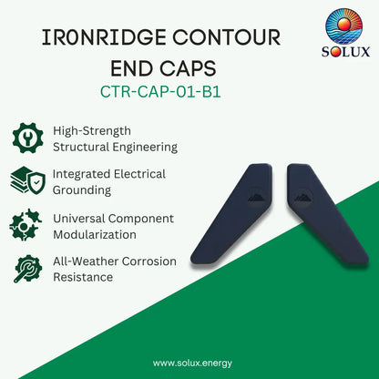 IronRidge Contour End Caps (L-R Pair)