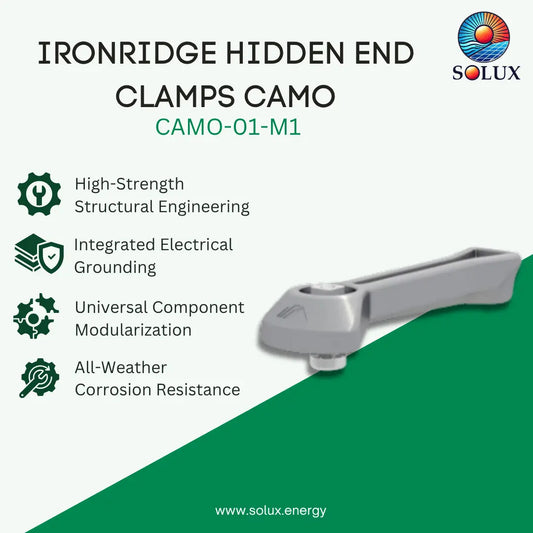 IronRidge Hidden End Clamps Camo