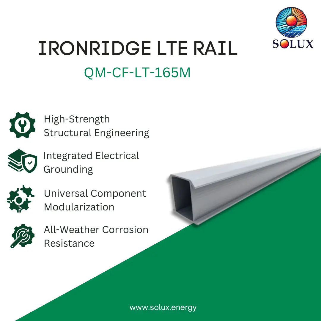 IronRidge QM-CF-LT-165M LTE Rail 165.4" - Mill