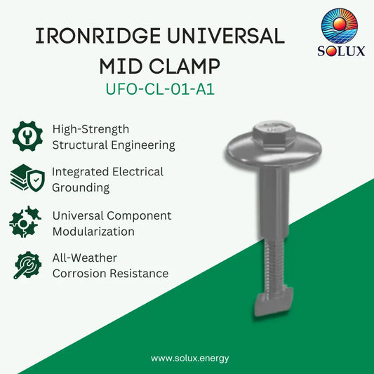 IronRidge Universal Mid Clamp UFO-CL-01-A1 (Clear)
