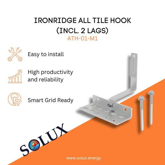 This s an image of Tile Hooks | Ironridge All Tile Hook (Incl. 2 Lags)