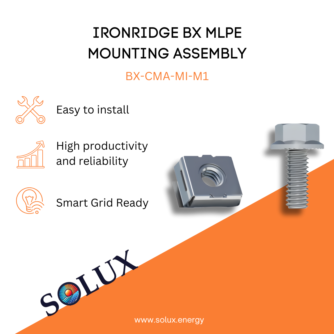 This is an image of Ironridge BX MLPE Mounting Assembly
