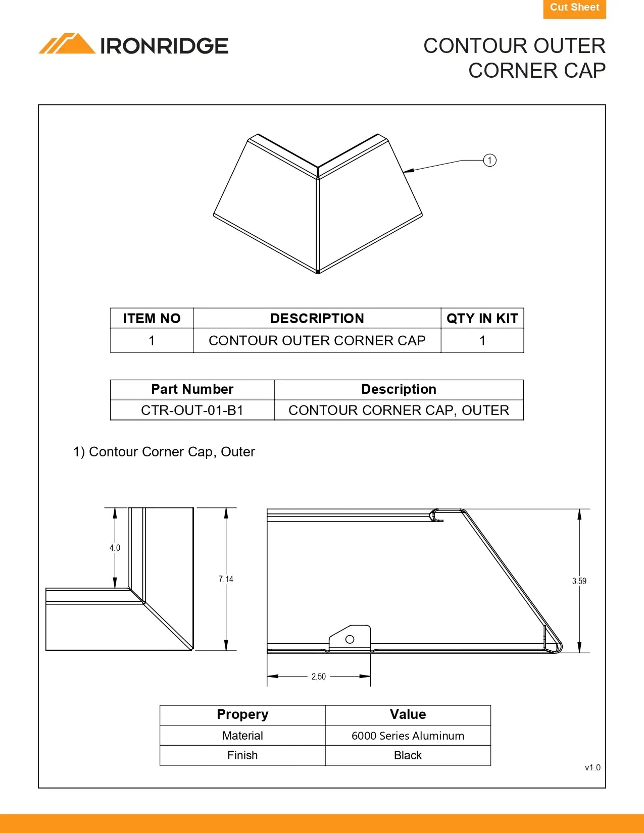 CTR-OUT-01-B1 trim cap