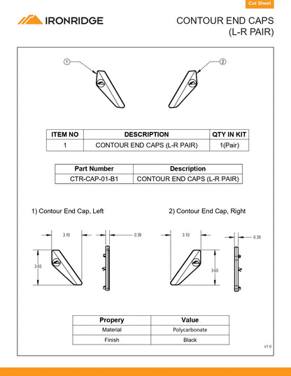 CTR-CAP-01-B1 cap end