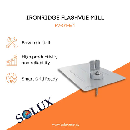 This is an image of Roof Flashings (FV-01-M1) for Ironridge FlashVue, Mill