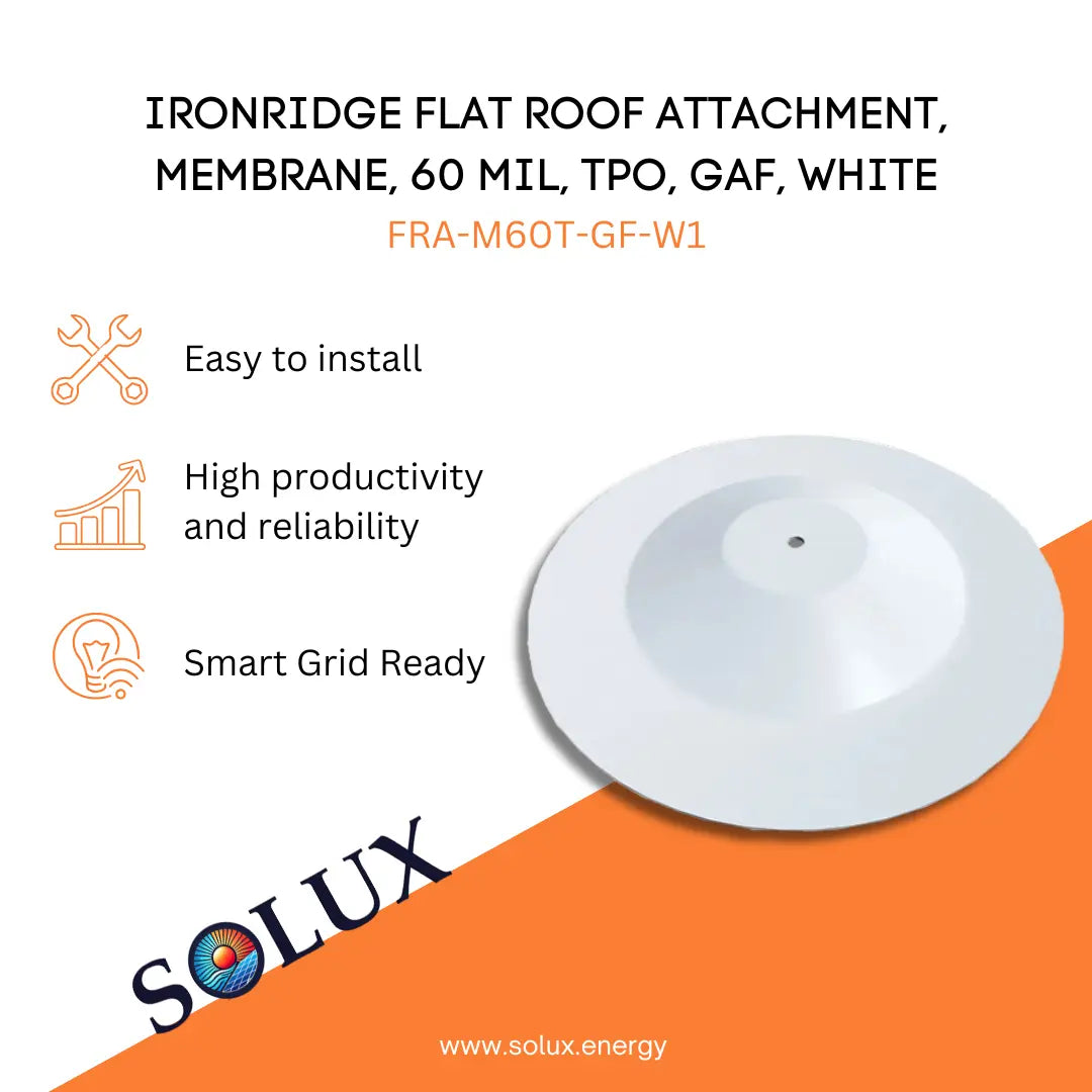 This is an image of Flat Roof Attachment TPO Membrane, White, FRA-M60T-GF-W1