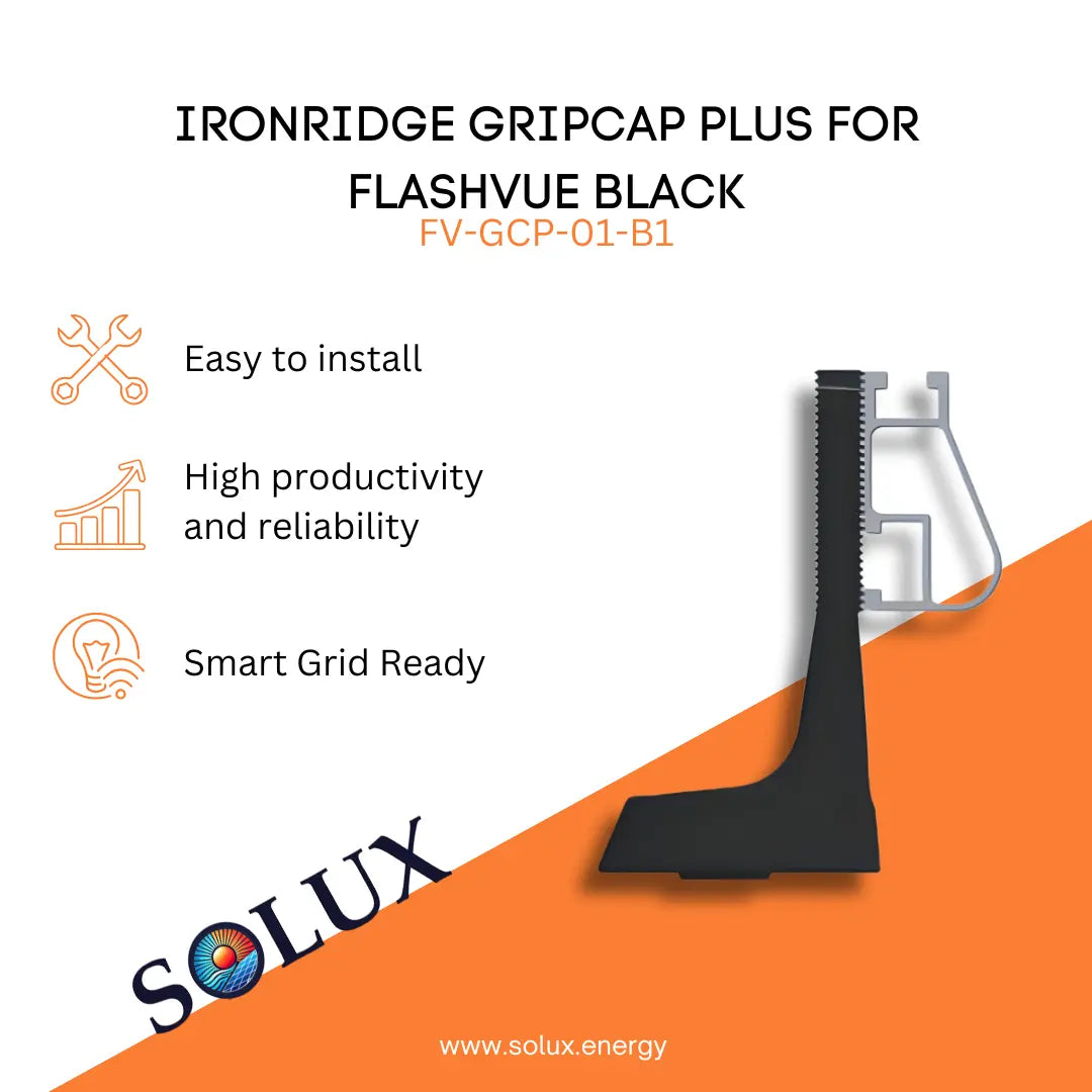 This is an image of Grip Cap Plus for Ironridge FlashVue, Black