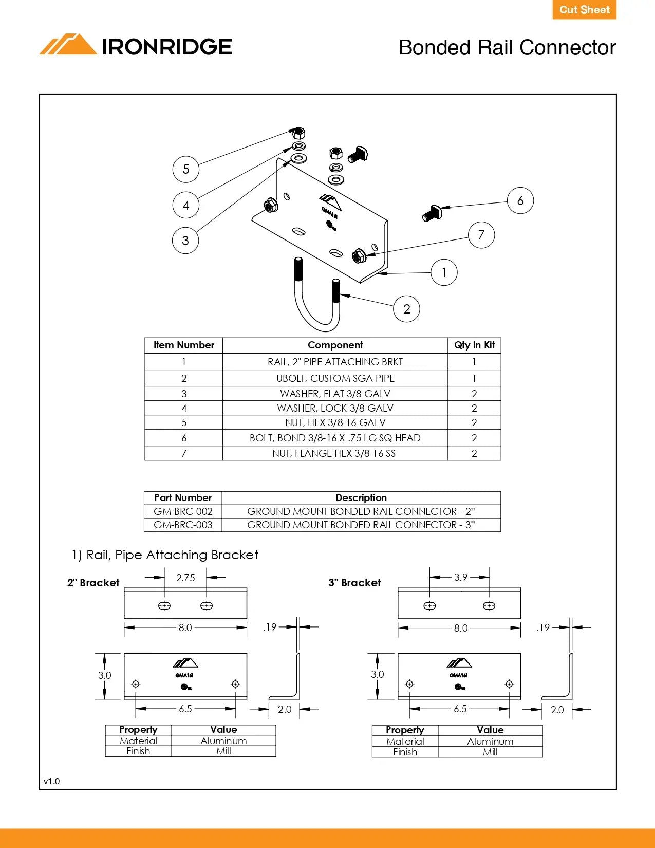 GM-BRC-002 ground mount racking