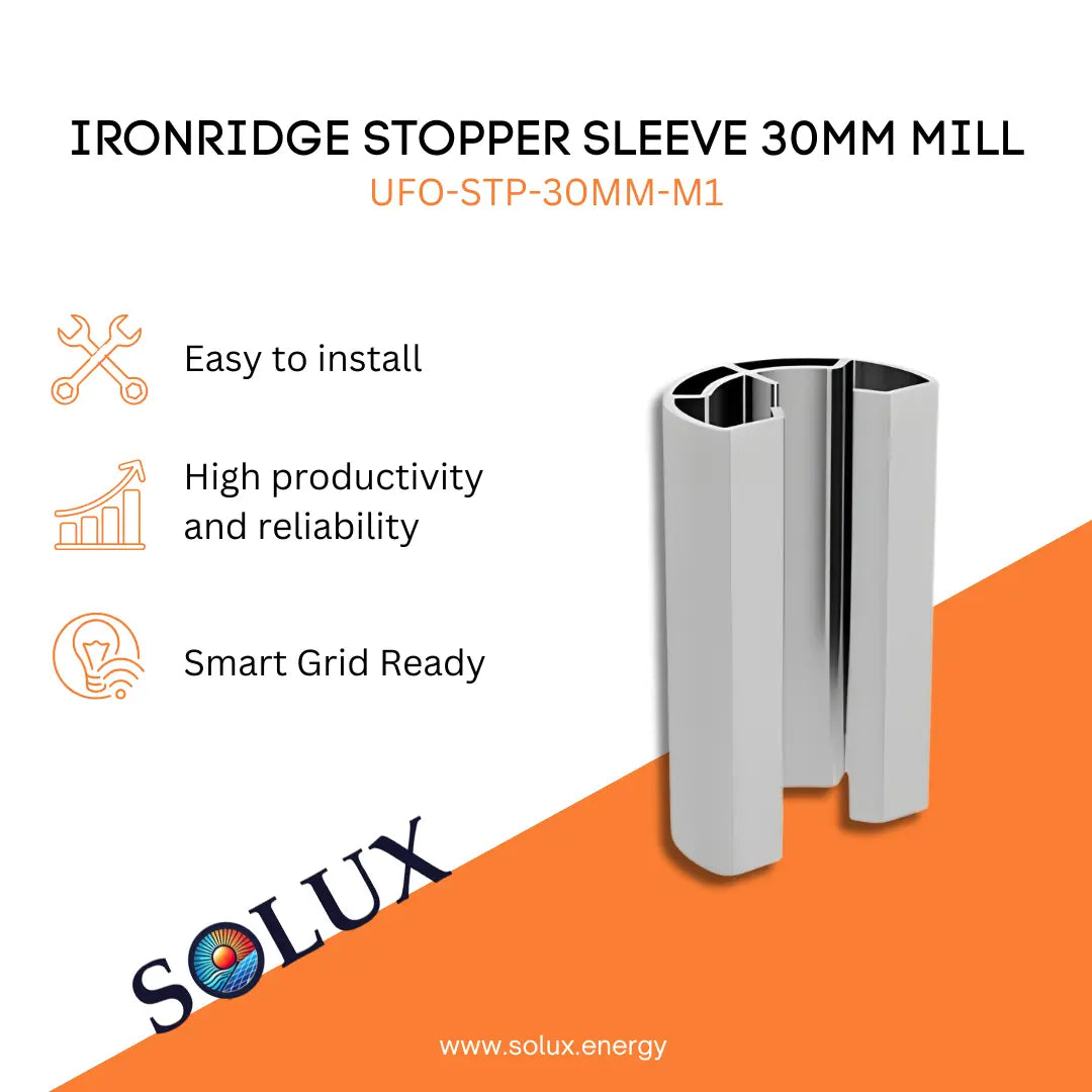 This is an image of Snap On Accessories, Ironridge  Stopper Sleeve, 30mm Mill