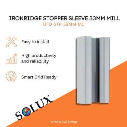 This is an image of Mounting Fasteners IronRidge Stopper Sleeve 33MM Mill