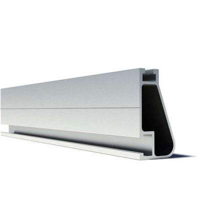 A mill profile rail or channel section with a hollow U-shaped cross-section, shown on a plain white background.