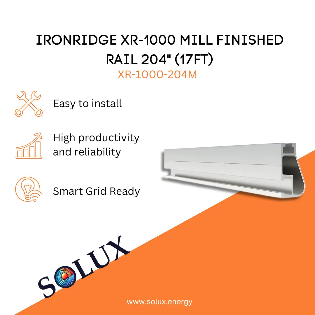 This is an image of Grounding Splices IronRidge XR-1000 Mill Finished Rail