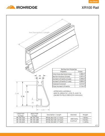 XR-100-168A clear railing