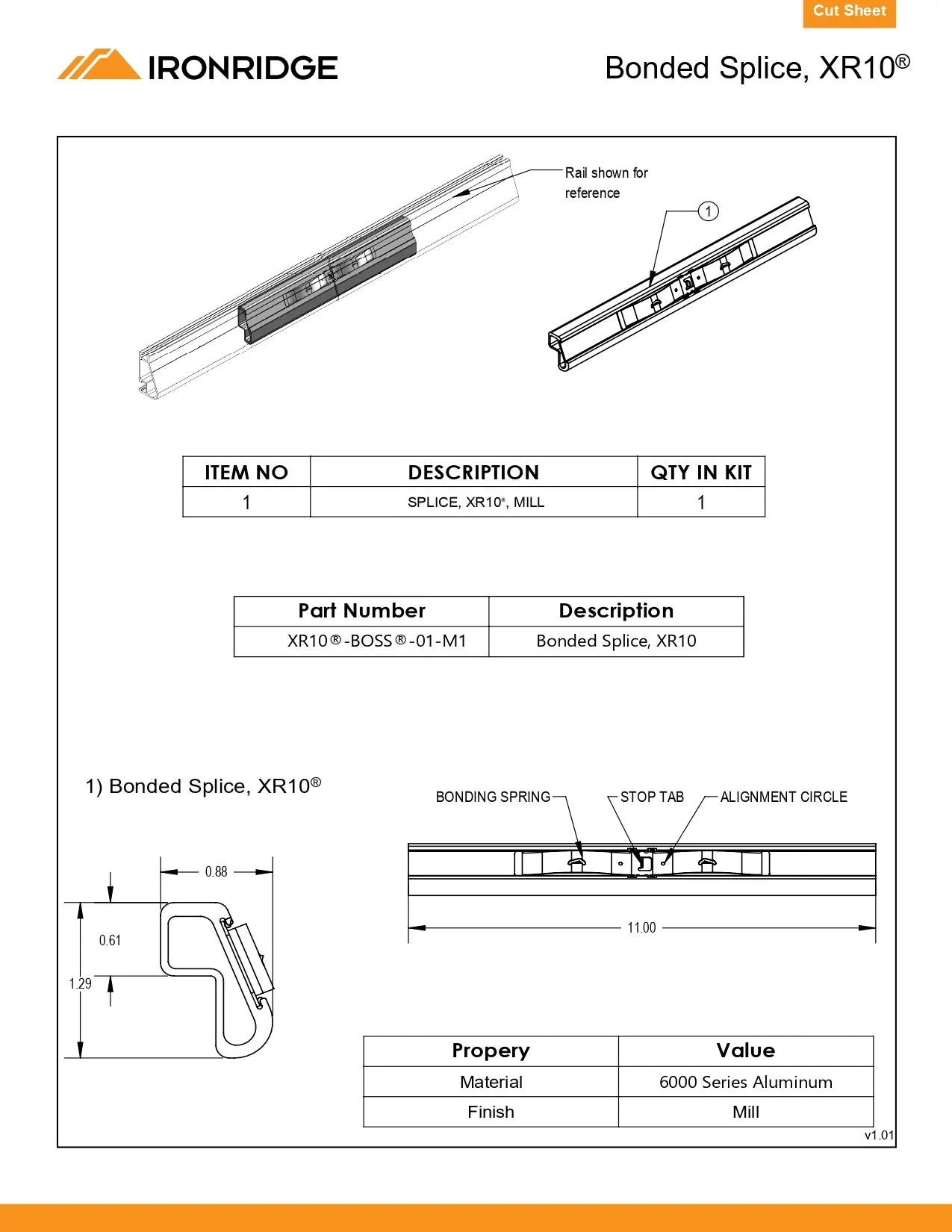 XR10-BOSS-01-M1 rail boss