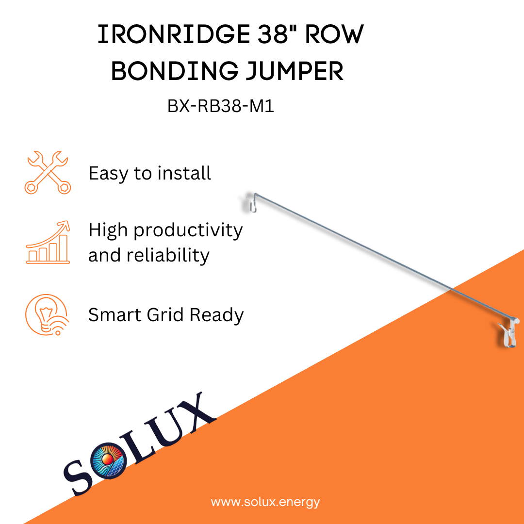 This is an image of Rack Accessories - Ironridge 38" row bonding jumper