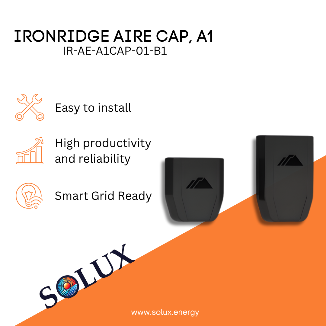 This is an image of Ironridge Railing End Caps, Aire Cap A1 (Priced as each)