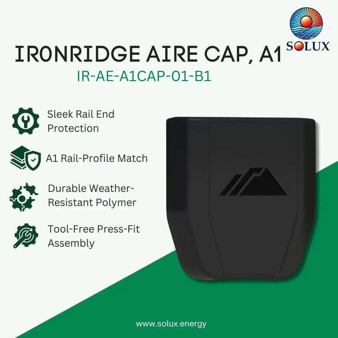 IronRidge IR-AE-A1CAP-01-B1 Black, Aire Cap, A1 (Priced as each)