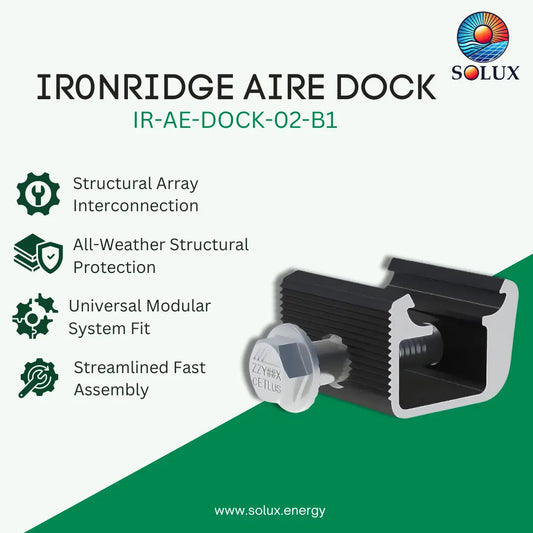 Ironridge Aire Dock, Black (Priced as each)
