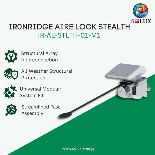 Ironridge Aire Lock Stealth (Hidden End Clamp) (Priced as each)