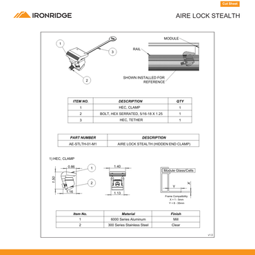 IR-AE-STLTH-01-M1 flush mount