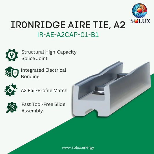 IronRidge IR-AE-A2TIE-01-M1 Aire Tie, A2 (Bonded Splice) (Priced as each)