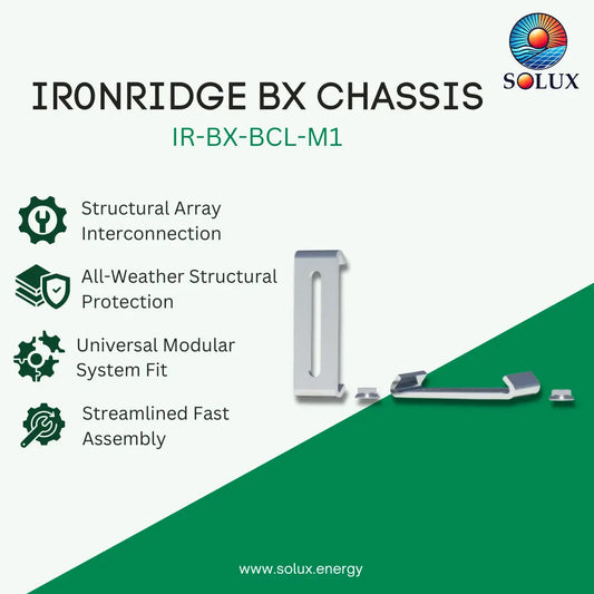 Ironridge BX Bottom clamp w/ hardware (Priced as each)