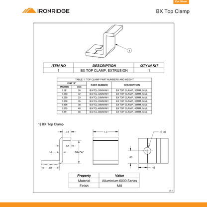 IR-BX-TCL-32MM-M1 mill clamps​