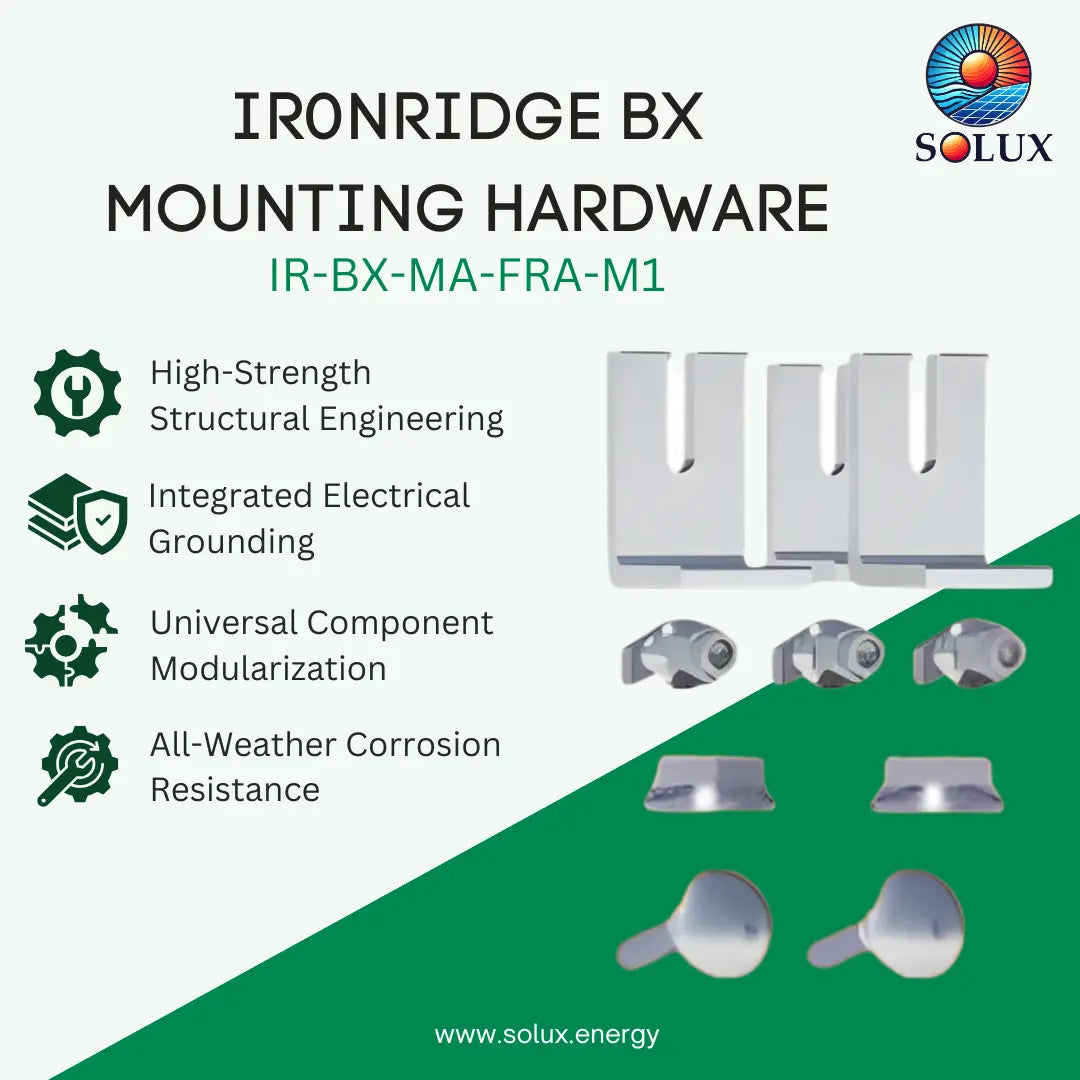 Ironridge BX flat roof mounting hardware (incl. L feet) (Priced as each)