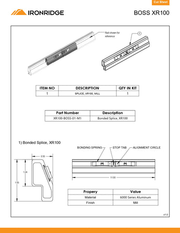 IR-XR100-BOSS-01-M1 conduit for solar panels​
