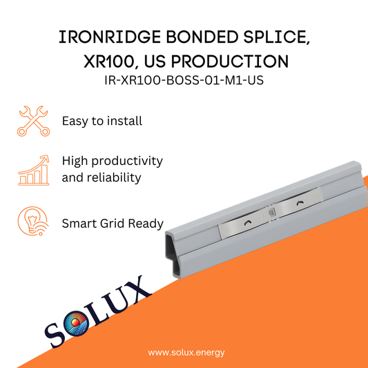 This is an image of Rigid Conduit  Ironridge XR100 Bonded Splice US