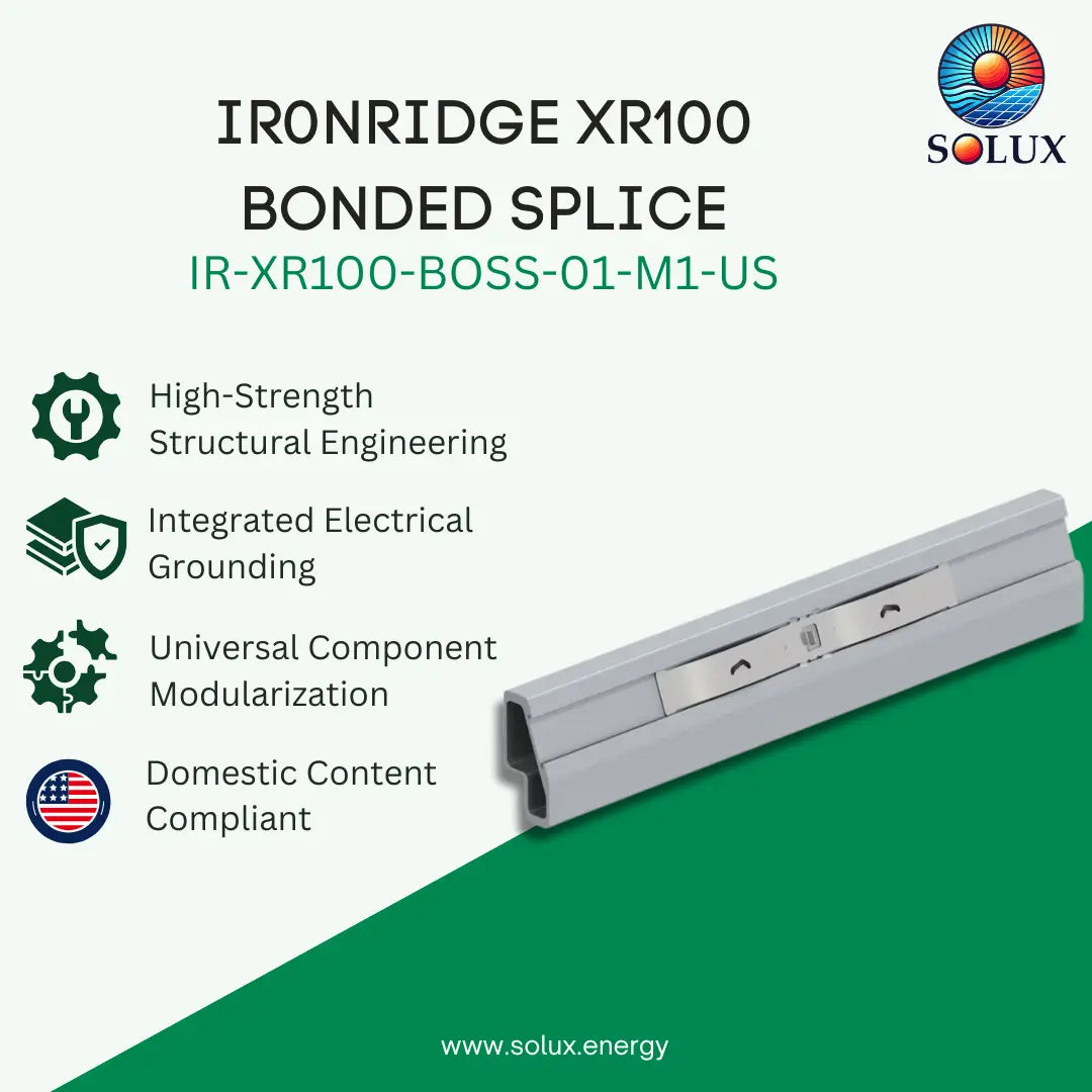 Ironridge Bonded Splice, XR100, US Production (Priced as each)