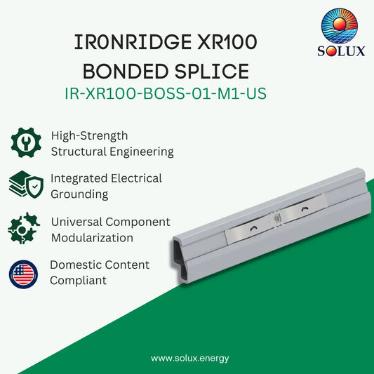 Ironridge Bonded Splice, XR100, US Production (Priced as each)