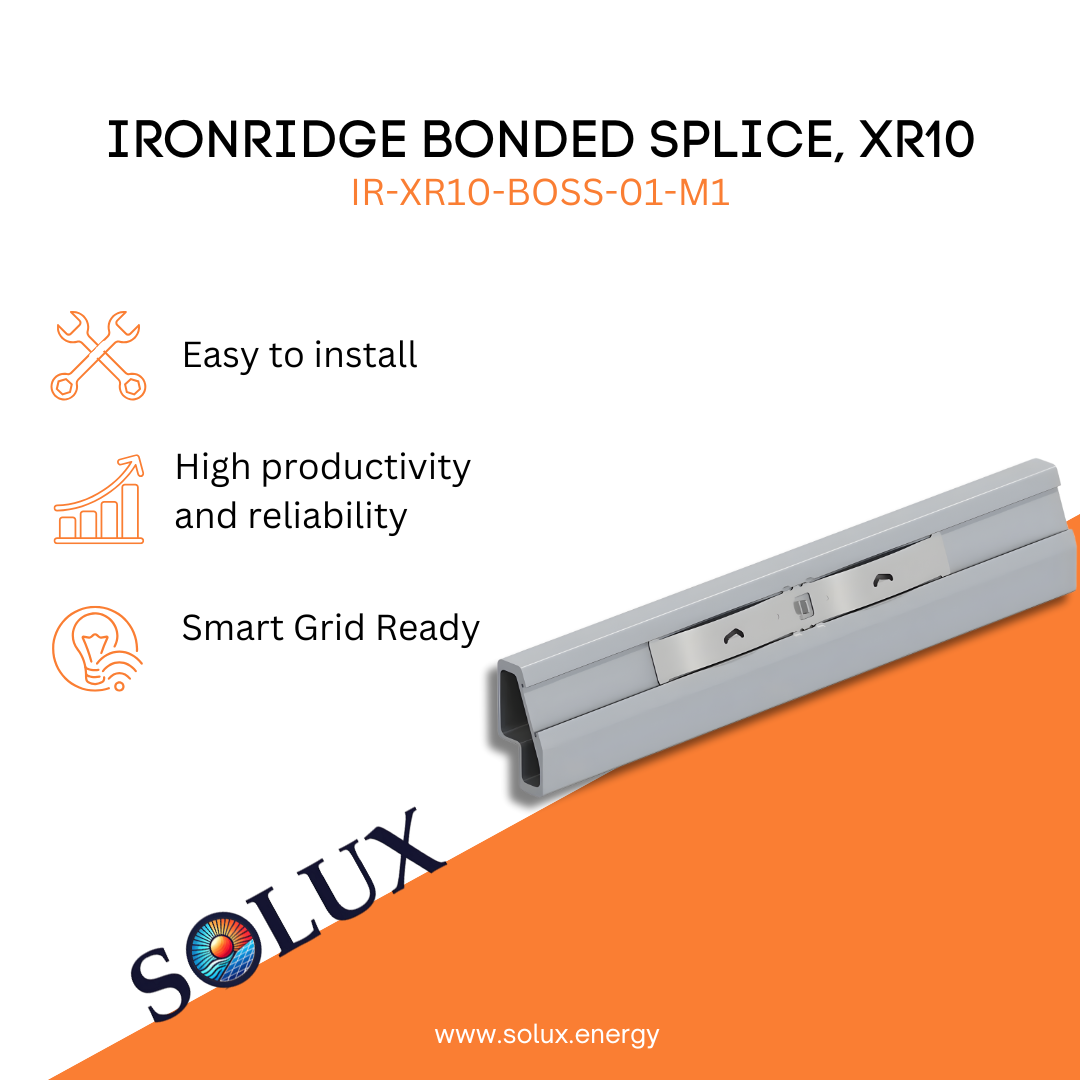 This is an image of Rail Connector Ironridge Bonded Splice, XR10