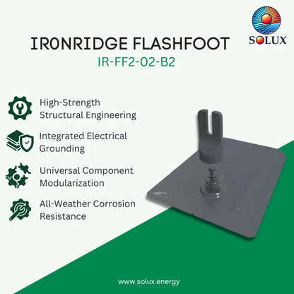 Ironridge FlashFoot2, Black, now with narrow 8"